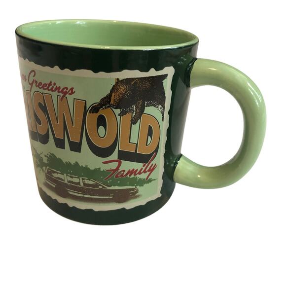 Griswold Mug Christmas Greetings Large Green Classic - Picture 4 of 7